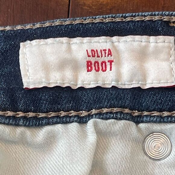 Classic Dark Blue Boot Cut Jeans - Picture 10 of 11